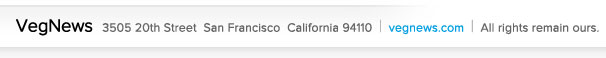VegNews Footer